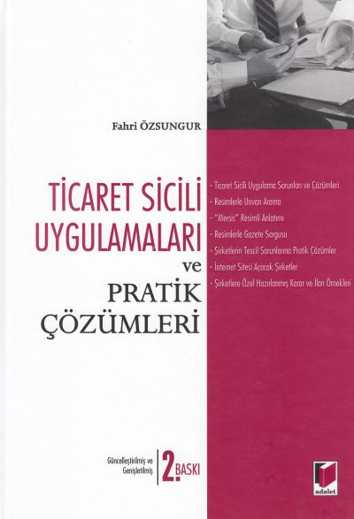 Ticaret Sicili Uygulamaları Fahri Özsungur
