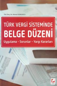 Türk Vergi Sisteminde Belge Düzeni Ahmet Somuncu