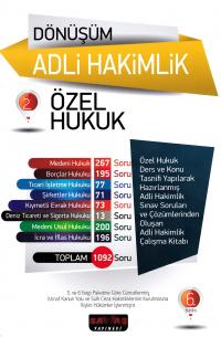 Dönüşüm Adli Hakimlik Özel Hukuku Cilt: 2 Mehmet Yıldırım