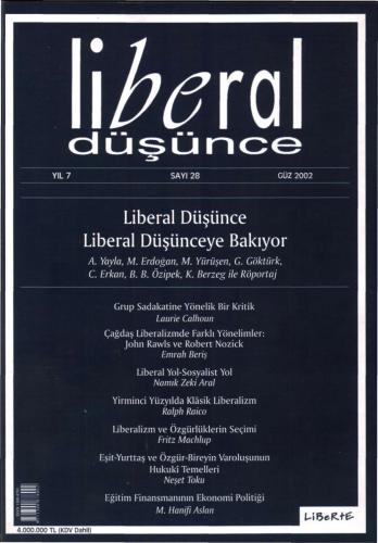 Liberal Düşünce, Sayı 28, Güz 2002
