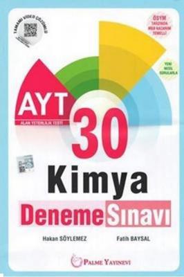 Palme Yayınları AYT Kimya 30 Deneme Palme Fatih Baysal
