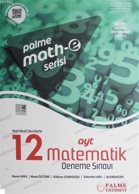 Palme Yayınları AYT Matematik Math-e Serisi 12 Deneme 2020 Özel Palme 