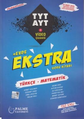 Palme Yayınları TYT AYT Türkçe Matematik Evde Ekstra Soru Kitabı 2020 