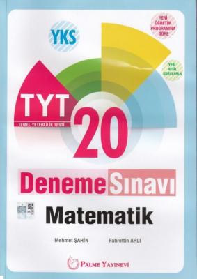 Palme Yayınları TYT Matematik 20 Deneme Sınavı Palme Mehmet Şahin