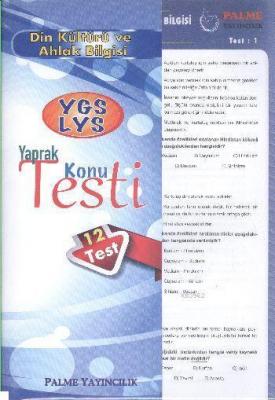 YGS LYS Din Kültürü ve Ahlak Bilgisi Yaprak Konu Testi Kolektif