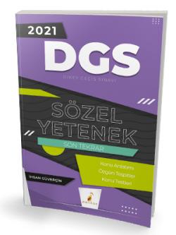 Pelikan Yayınları 2021 DGS  Sözel Yetenek Son Tekrar Konu Anlatımı