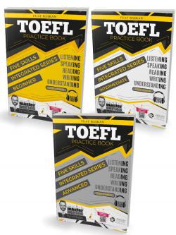 TOEFL Practice Book - Beginner- Intermediate - Advanced 3 Kitap