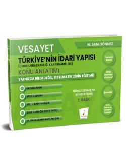 Vesayet Türkiye'nin İdari Yapısı (Cumhurbaşkanlığı Kararnameleri) Konu Anlatımı