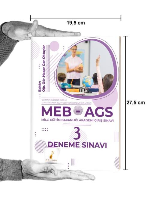 2025 MEB - AGS Hazırlık 3 Deneme Sınavı - kitap Hasan Can Oktaylar