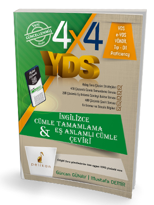 4x4 YDS Seti 1. Kitap Cümle Tamamlama, Çeviri ve Eş Anlamlı Cümle - ki