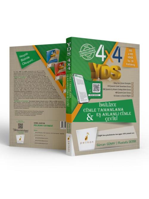 4x4 YDS Seti 1. Kitap Cümle Tamamlama, Çeviri ve Eş Anlamlı Cümle - ki