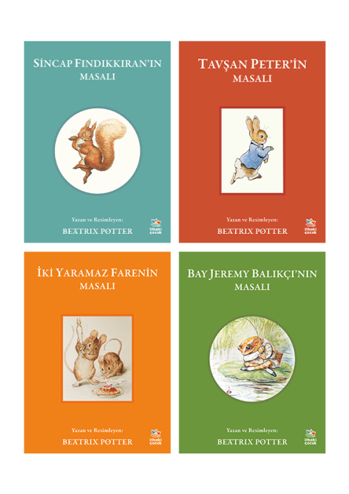 Beatrix Potter 4 Kitap Masal Seti