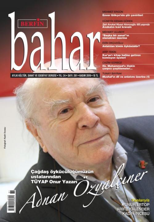 Berfin Bahar Aylık Kültür Sanat ve Edebiyat Dergisi Sayı: 261 Kasım 20