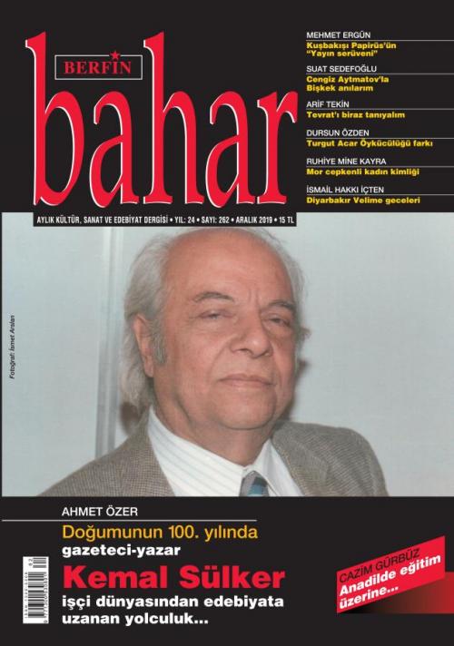 Berfin Bahar Aylık Kültür Sanat ve Edebiyat Dergisi Sayı: 262 Aralık 2