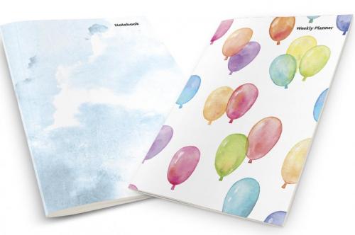 Colorful Balloons Planner & Notebook - kitap