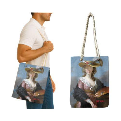 ELİSABETH VİGEE LE BRUN - OTOPORTRE (BEZ ÇANTA - 35*40) Fermuarlı - ki