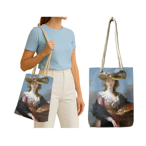 ELİSABETH VİGEE LE BRUN - OTOPORTRE (BEZ ÇANTA - 35*40) Fermuarlı - ki