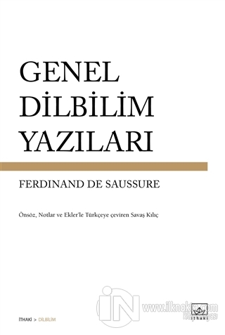 Genel Dilbilim Yazıları - kitap Ferdinand de Saussure