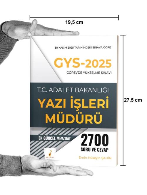 GYS 2025 Adalet Bakanlığı Görevde Yükselme Yazılı Sınavı Yazı İşleri M