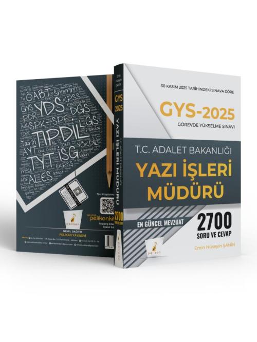 GYS 2025 Adalet Bakanlığı Görevde Yükselme Yazılı Sınavı Yazı İşleri M