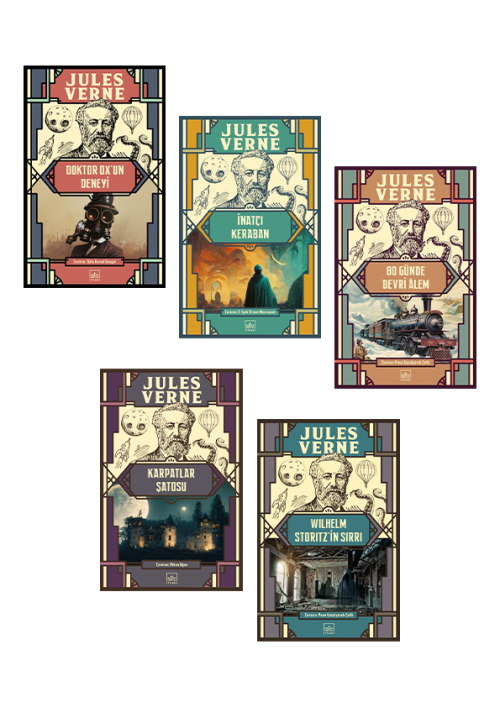 Jules Verne 5 Kitap Takım - kitap Jules Verne