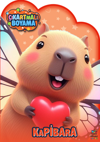 Kapibara Zamanı – Çıkartmalı Boyama Kitabı - kitap