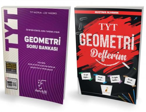 Karekök TYT Geometri ve Pelikan TYT Geometri Defterim Seti - kitap