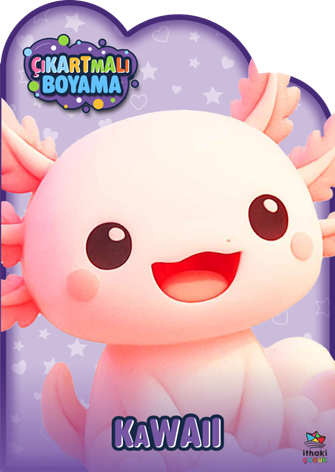 Kawaii Zamanı – Çıkartmalı Boyama Kitabı - kitap