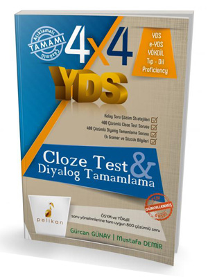 KELEPİR 4x4 YDS Seti 3. Kitap Cloze Test, Diyalog Tamamlama