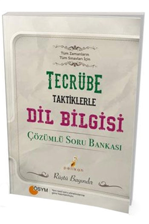 Tecrübe Taktiklerle Dil Bilgisi Tamamı Çözümlü Soru Bankası - kitap Rü