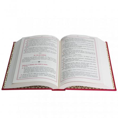 Kur'an-ı Kerim Açıklamalı Türkçe Meali- 8225 Termo Deri - kitap