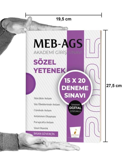 MEB - AGS Hazırlık Sözel Yetenek 15x20 Tamamı Dijital Çözümlü Deneme S
