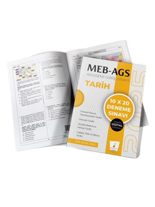 MEB - AGS Hazırlık Tarih 10x20 Tamamı Dijital Çözümlü Deneme Sınavı - 