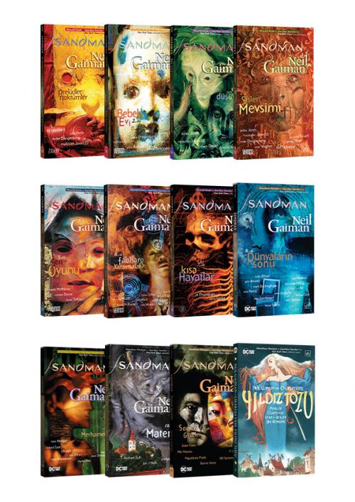 Neil Gaiman Çizgi Roman Set - 12 Kitap Takım - kitap Neil Gaiman