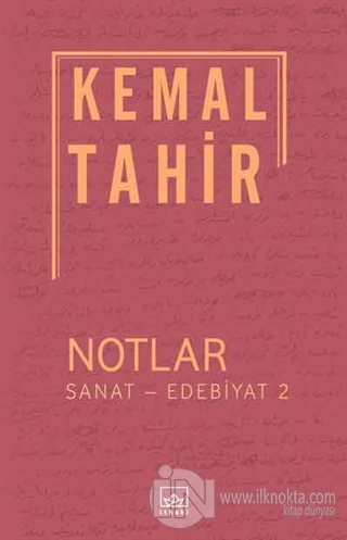 Notlar / Sanat - Edebiyat 2 - kitap Kemal Tahir