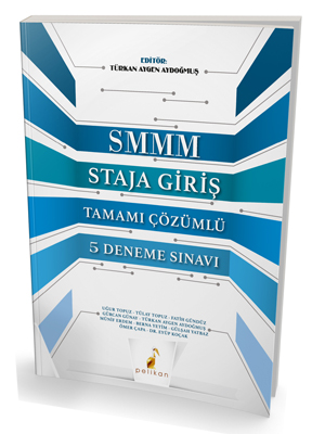 Pelikan SMMM Staja Giriş Tamamı Çözümlü 5 Deneme Sınavı - kitap Türkan