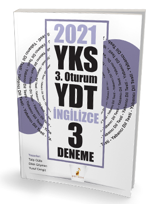 Pelikan Yayınları 2021 YKS YDT İngilizce 3 Deneme Sınavı - kitap Talip