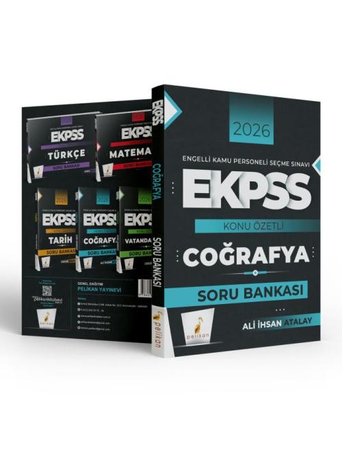 Pelikan Yayınları 2026 EKPSS Coğrafya Konu Özetli Soru Bankası - kitap
