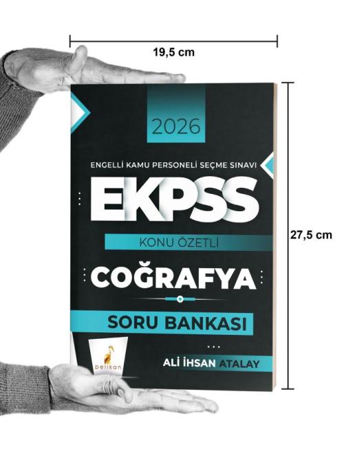 Pelikan Yayınları 2026 EKPSS Coğrafya Konu Özetli Soru Bankası - kitap