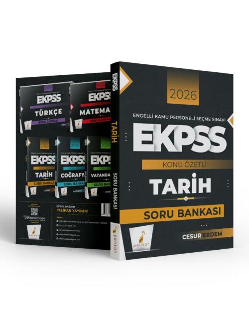 Pelikan Yayınları 2026 EKPSS Tarih Konu Özetli Soru Bankası - kitap Ce