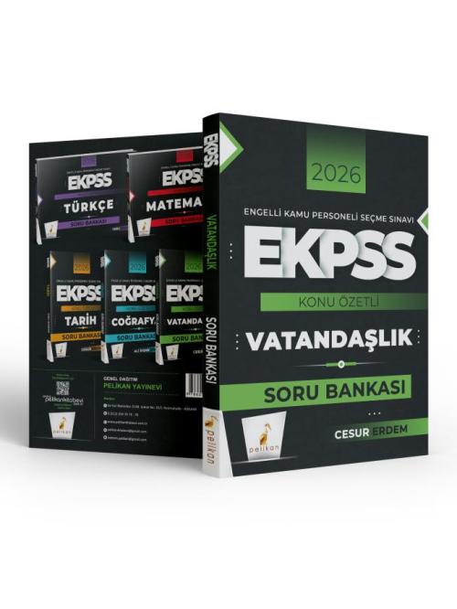 Pelikan Yayınları 2026 EKPSS Vatandaşlık Konu Özetli Soru Bankası - ki