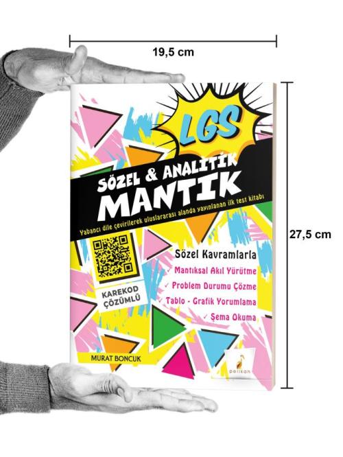 Pelikan Yayınları LGS Sözel ve Analitik Mantık Karekod Çözümlü Soru Ba