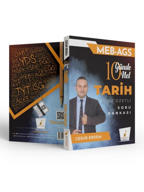 Pelikan Yayınları MEB - AGS 10 Günde 10 Net Tarih Konu Özetli Soru Ban