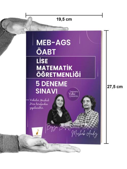 Pelikan Yayınları MEB - AGS ÖABT Lise Matematik Öğretmenliği 5 Deneme 
