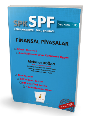 Pelikan Yayınları SPK - SPF Finansal Piyasalar Konu Anlatımlı Soru Ban
