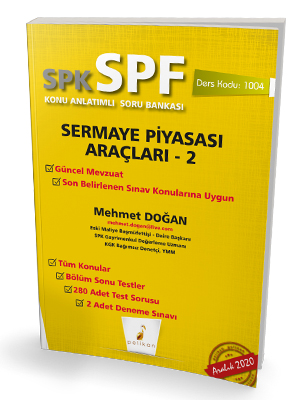 Pelikan Yayınları SPK - SPF Sermaye Piyasası Araçları 2 Konu Anlatımlı