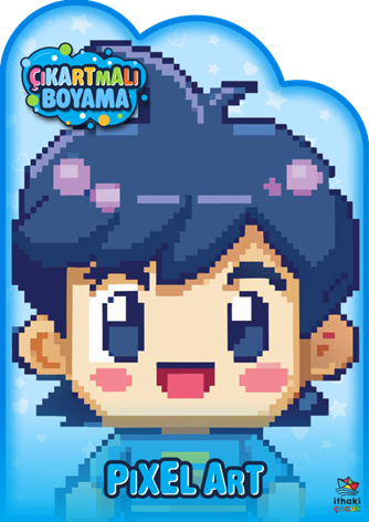 Pixel Art Zamanı – Çıkartmalı Boyama Kitabı - kitap