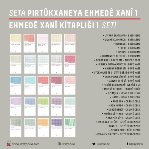 SETA PIRTÛKXANEYA EHMEDÊ XANÎ - 1 | EHMEDÊ XANÎ KİTAPLIĞI SETİ - 1 - k