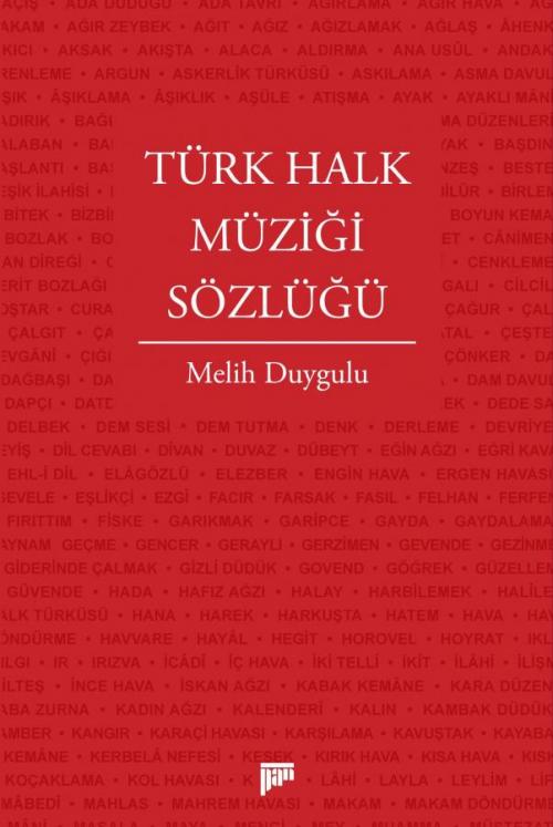 Türk Halk Müziği Sözlüğü - kitap Melih Duygulu