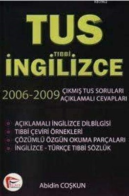 TUS 2010 Tıbbi İngilizce - kitap Abidin Coşgun